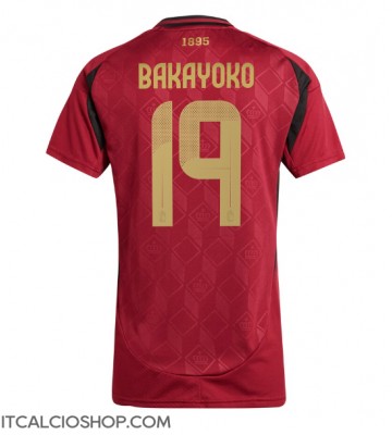 Belgio Johan Bakayoko #19 Prima Maglia Femmina Europei 2024 Manica Corta